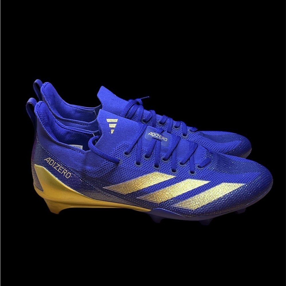 Size 12.5 Adidas SM Adizero Electric Minnesota Vikings Sample Team Cleats JH8180